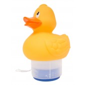 Floating Chlorine Bromine Dispenser for Swimming Pools Shaped as a Duck