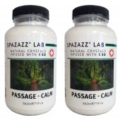 Spazazz Aromatherapy Spa & Bath Crystals Infused with CBD -Passage Calm 19oz 2PK