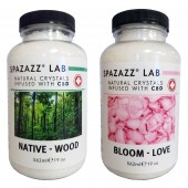 Spazazz Aromatherapy Spa and Bath Crystals Infused with CBD - Love/Wood 19oz