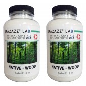 Spazazz Aromatherapy Spa & Bath Crystals Infused with CBD - Native Wood 19oz 2PK