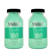 Spazazz Aromatherapy Spa and Bath Crystals - Green Tea Peony 22oz (2 Pack)