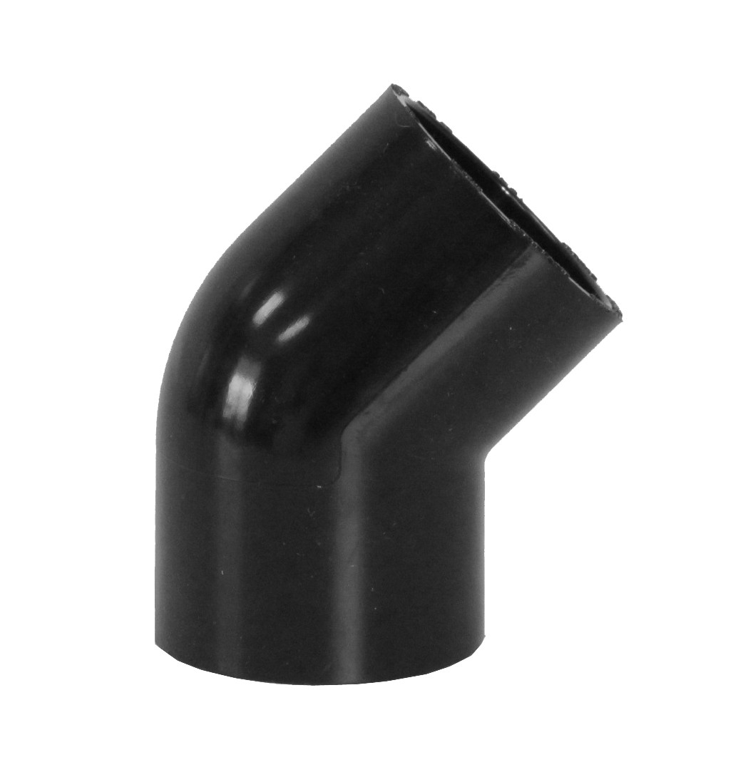 45 Degree Elbow 2" Black