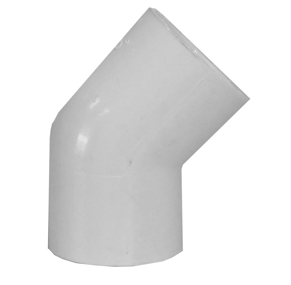 45 Degree Elbow 1.5" White