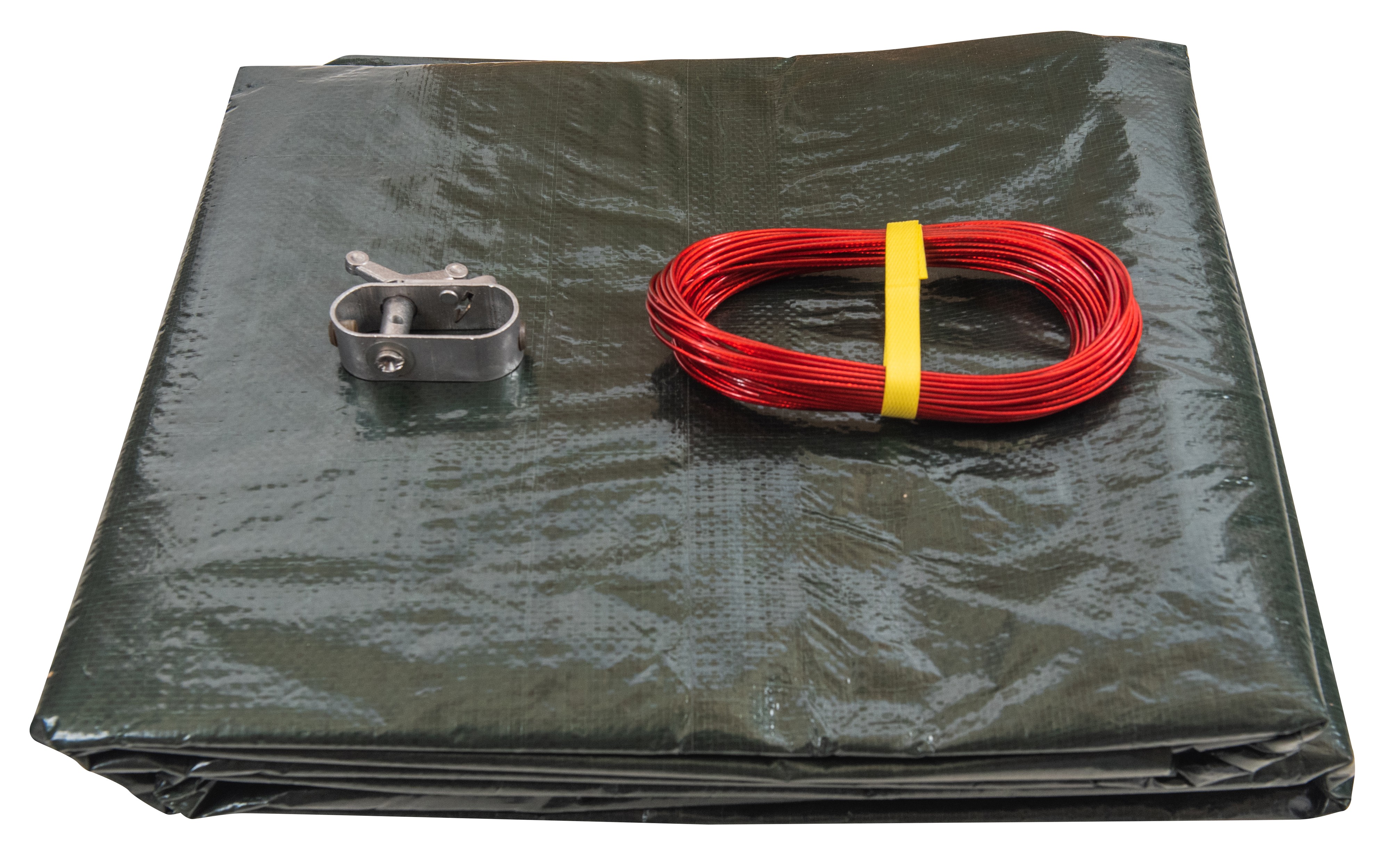 SET SunSolar Energy Technologies-  Heavy Duty series Above Ground Solid Pool Cover for 16x32 Foot Oval Swimming Pool - Winter Pool Cover with Sturdy Cable and Winch 12-Yr warranty