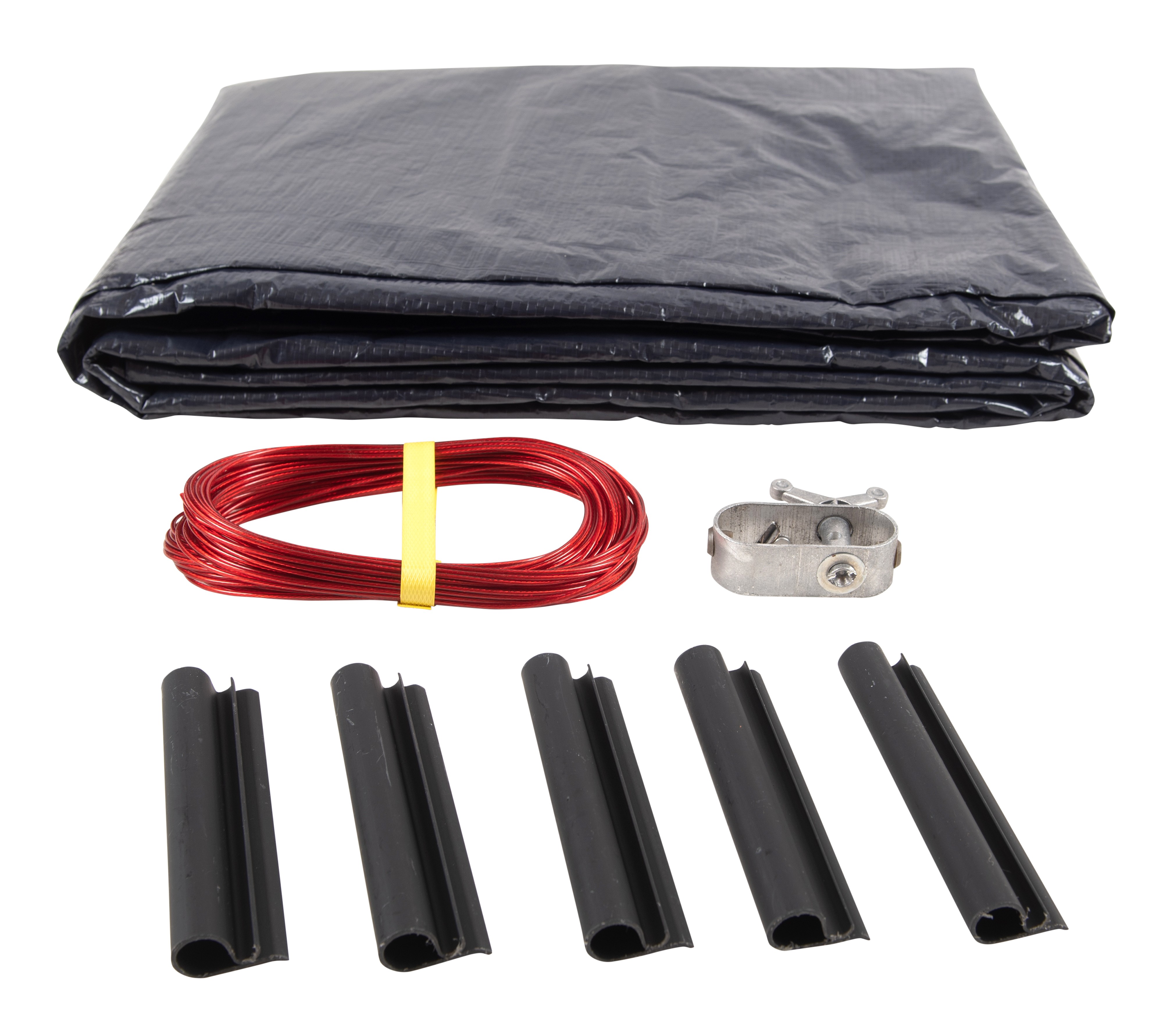 SET SunSolar Energy Technologies-  Premium series Above Ground Solid Pool Cover for 36 Foot Round Swimming Pool - Winter Pool Cover with Sturdy Cable and Winch 8-Yr warranty. Cover Clips Included.