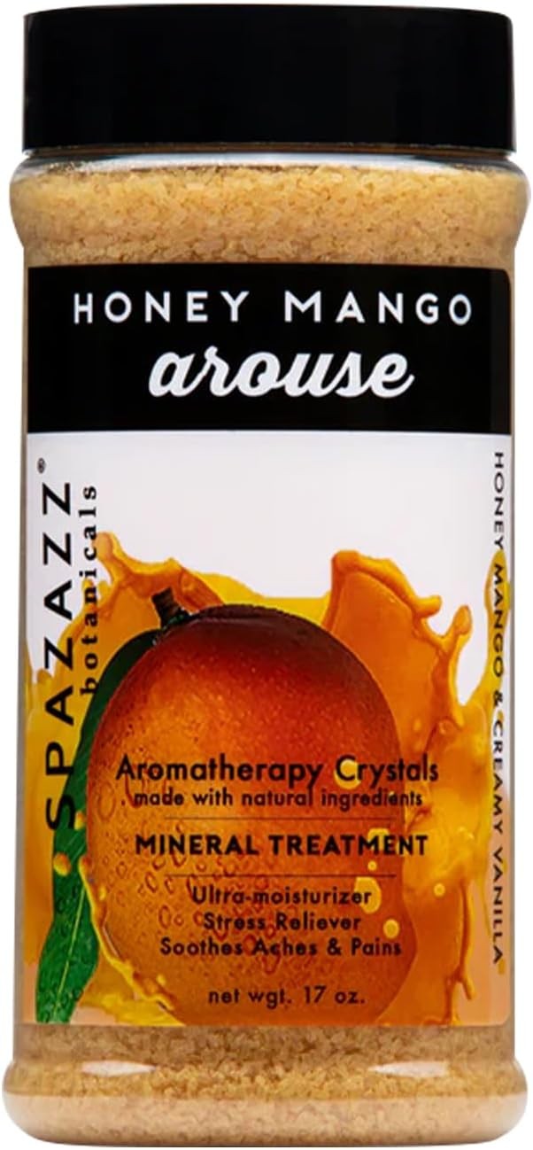 Spazazz Aromatherapy Spa and Bath Crystals - Honey Mango 17 oz