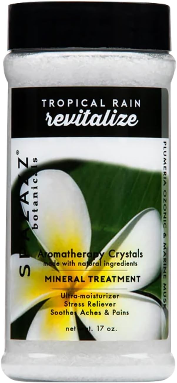 Spazazz Aromatherapy Spa and Bath Crystals - Tropical Rain 17oz