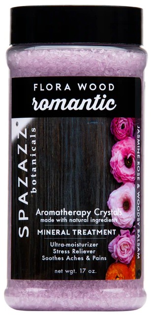 Spazazz Aromatherapy Spa and Bath Crystals - Flora Wood 17oz