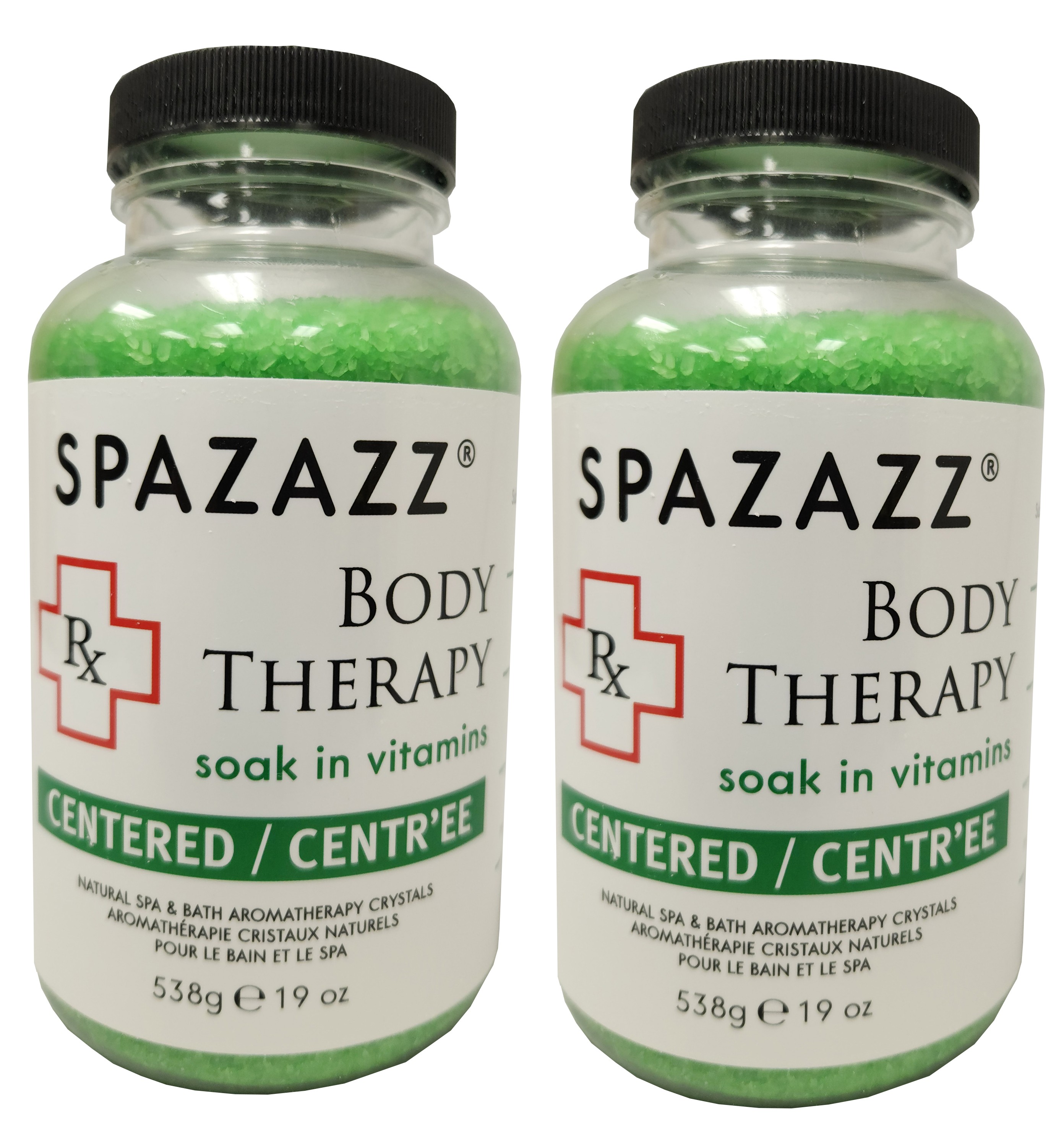 Spazazz Aromatherapy Spa and Bath Crystals - Body Therapy 19oz (2 Pack)