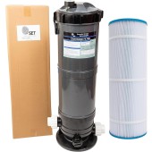 SET SunSolar Energy Technologies Pool Cartridge Filter System 90SF Filter Area for Pools up to 15 000 Gallons. Union Fittings for 1.5" Pipe Included.