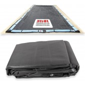 SET SunSolar Energy Technologies-  MESH InGround Winter Pool Cover for 24x40 Foot Rectangle Swimming Pool - Winter Pool Cover has durable Loops 8-Yr warranty.