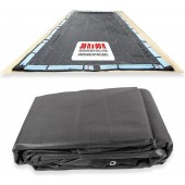 SET SunSolar Energy Technologies-  MESH InGround Winter Pool Cover for 30x60 Foot Rectangle Swimming Pool - Winter Pool Cover has durable Loops 8-Yr warranty.