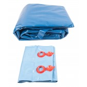 SET SunSolar Energy Technologies-  Super Duty series In-Ground Solid Pool Cover for 16x36 Foot Rectangle Swimming Pool - Winter Pool Cover with 15-Yr warranty. 8ft Double Water Bags Included.